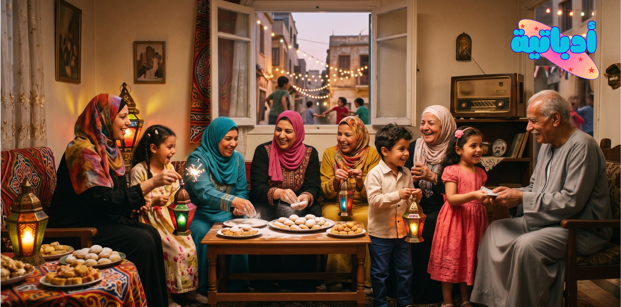 أدباتية: أغاني العيد في مصر ليست مجرد ظاهرة فنية عابرة، بل هي وثيقة اجتماعية ونفسية تؤرخ لكيفية صناعة الفرح لدى شعب يعشق الحياة رغم كل التحديات. لقد نجح المبدعون المصريون على مر العصور في صياغة ألحان وكلمات تجاوزت حدود الزمان والمكان، لتصبح هذه الأغنيات هي الحارس الأمين على بهجة المصريين، والوقود المتجدد الذي يضيء ليل ساحاتهم وبيوتهم، ويعيد ترميم الذاكرة العاطفية للوطن مع كل إشراقة عيد جديدة. تُشكل أغاني العيد في مصر جزءًا لا يتجزأ من وجدان الشعب المصري، بل إنها بمثابة الشفرة الرمزية التي ما إن تبدأ الإذاعات وشاشات التلفزيون في بثها، حتى تتبدل الأجواء النفسية والاجتماعية وتُعلن رسميًا عن بدء بهجة العيد. هذه الأغنيات لم تكن مجرد تسلية أو أعمال فنية عابرة، بل تحولت على مدار العقود إلى مخزن لذاكرة الفرح، توارثته الأجيال جيلًا بعد جيل، وحافظت من خلاله على هوية الاحتفال وطقوسه المميزة.