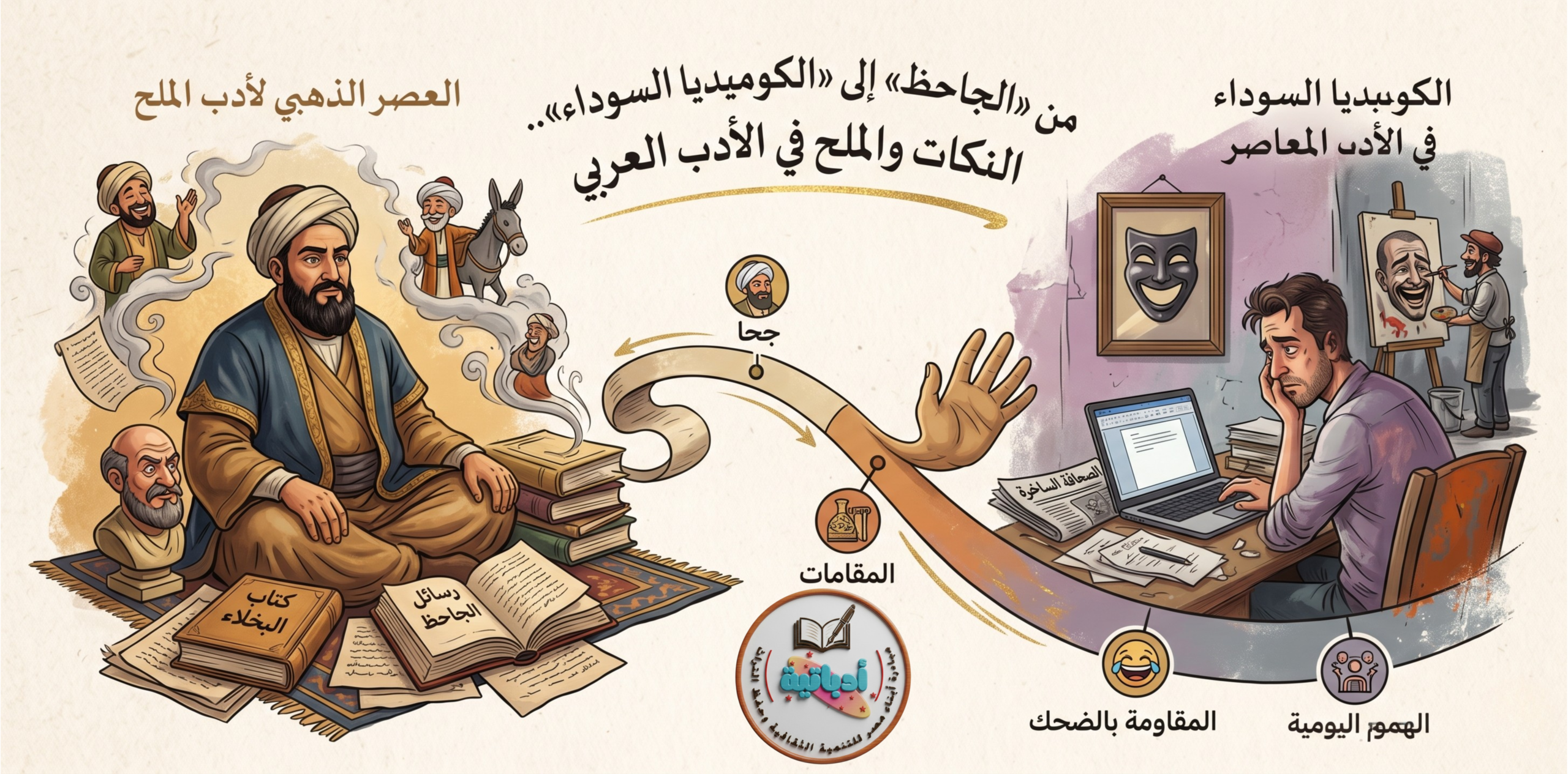 ادب النكتة في التراث العربي - ادباتية